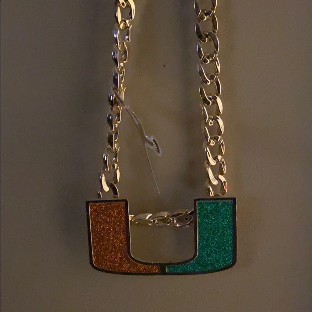 Miami hurricanes have jersey, jacket and shoes 12